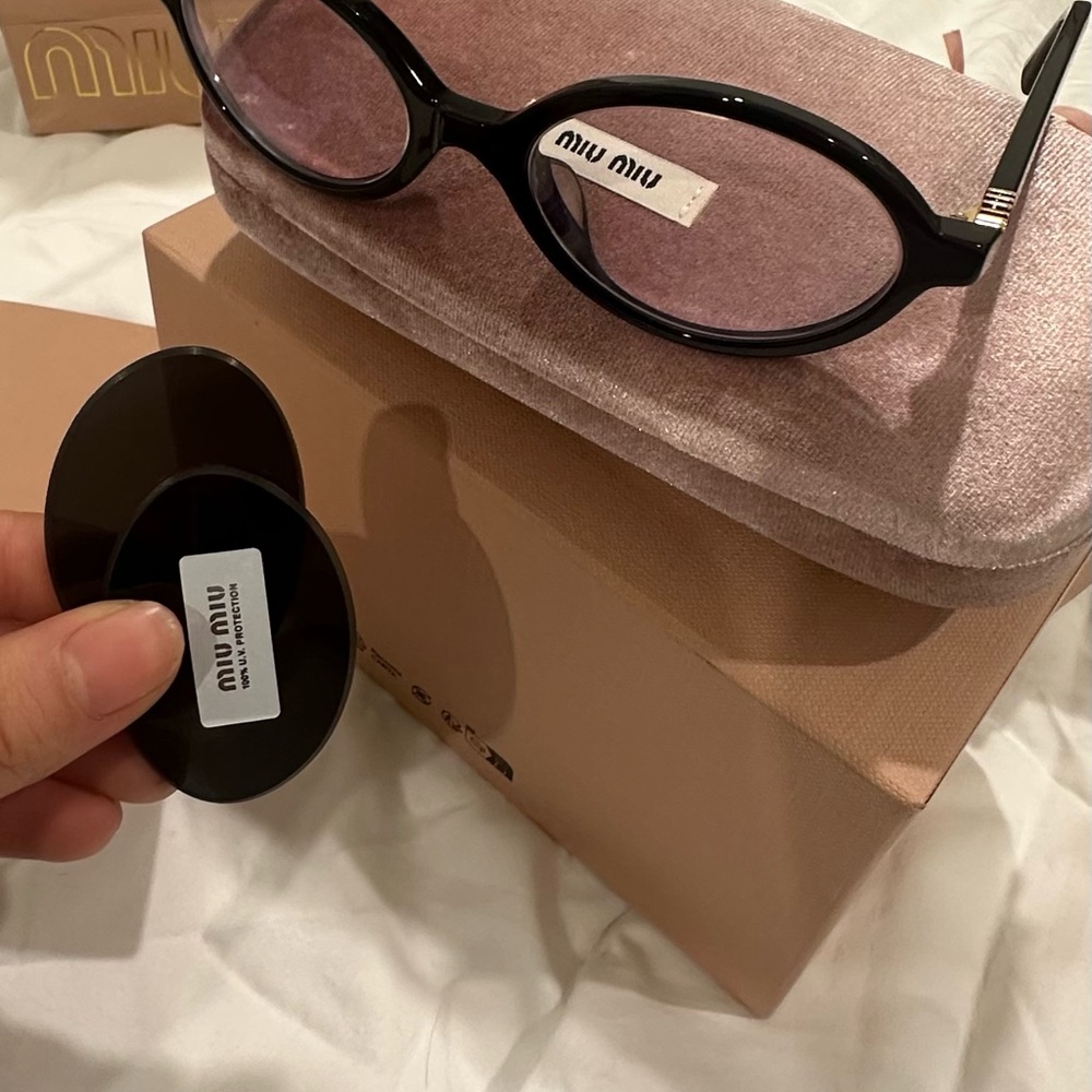 Miu Miu Black Women's Sunglasses - Picture 3 of 3